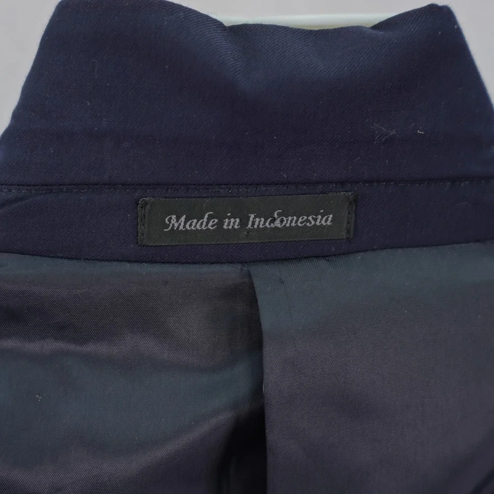 Michael‎ Kors Wool Silver Button Blazer Blue 44R / Slim Fit 46R Is Tagged 46R
